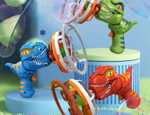 Mini Dinosaur Bubble Gun