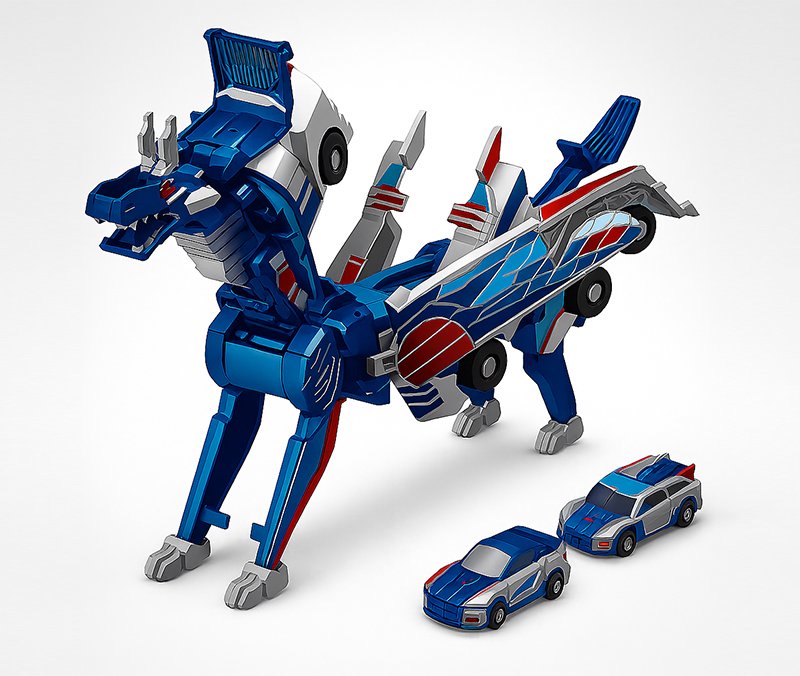 Magnetic Transforming Car Toy