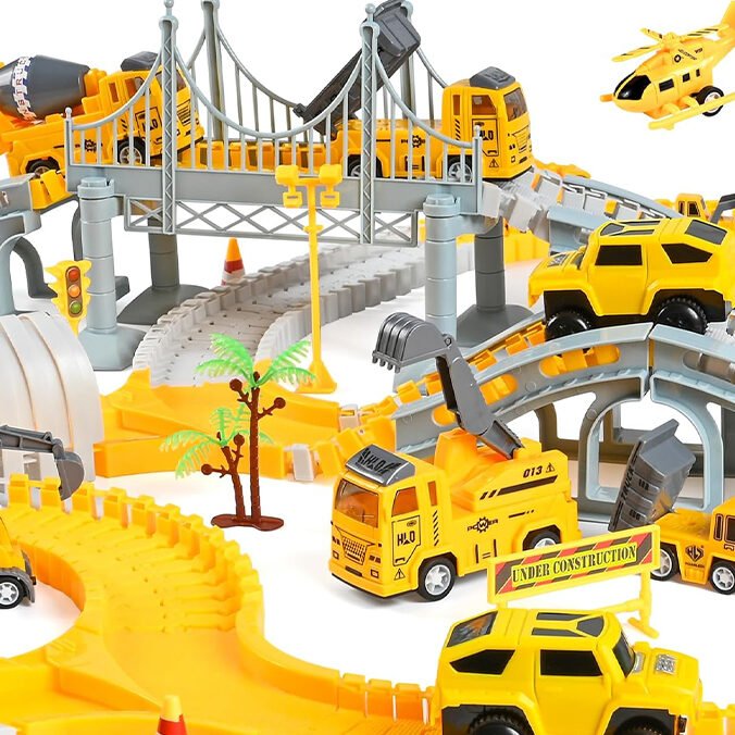 Car Racing Track Toy Set 345 Pieces