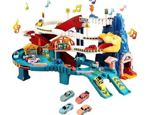 Dinosaur Race Track Toy for Toddlers